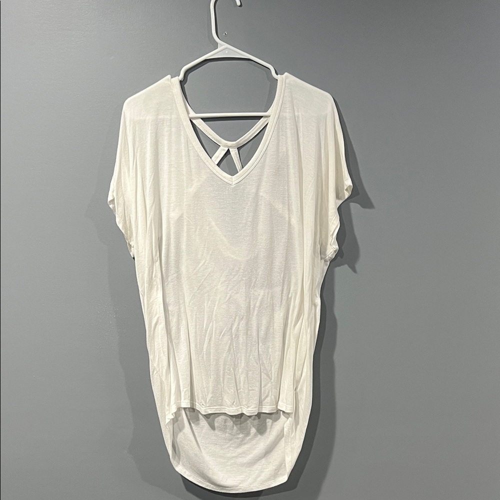 EXPRESS White Short Sleeve Women's Tee